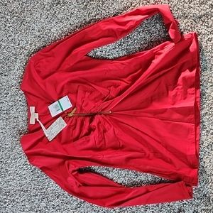 Michael Kors Red Knit Top